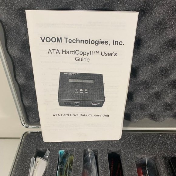 Voom ATA HardCopy II 2 Forensic Hard Drive Duplicator w/ Case Voom Technologies - Picture 5 of 6
